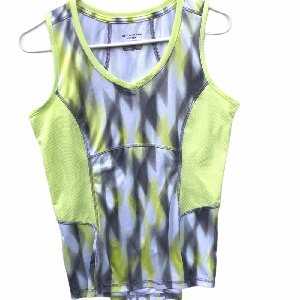 Tek Gear Womens Athletic Multi-color Sleeveless Workout Tank Sz M
